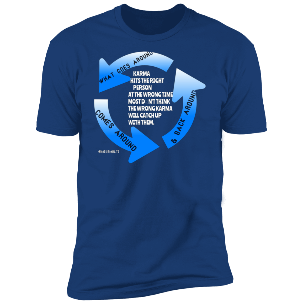 Karma - Men's Premium Short Sleeve T-Shirt CustomCat