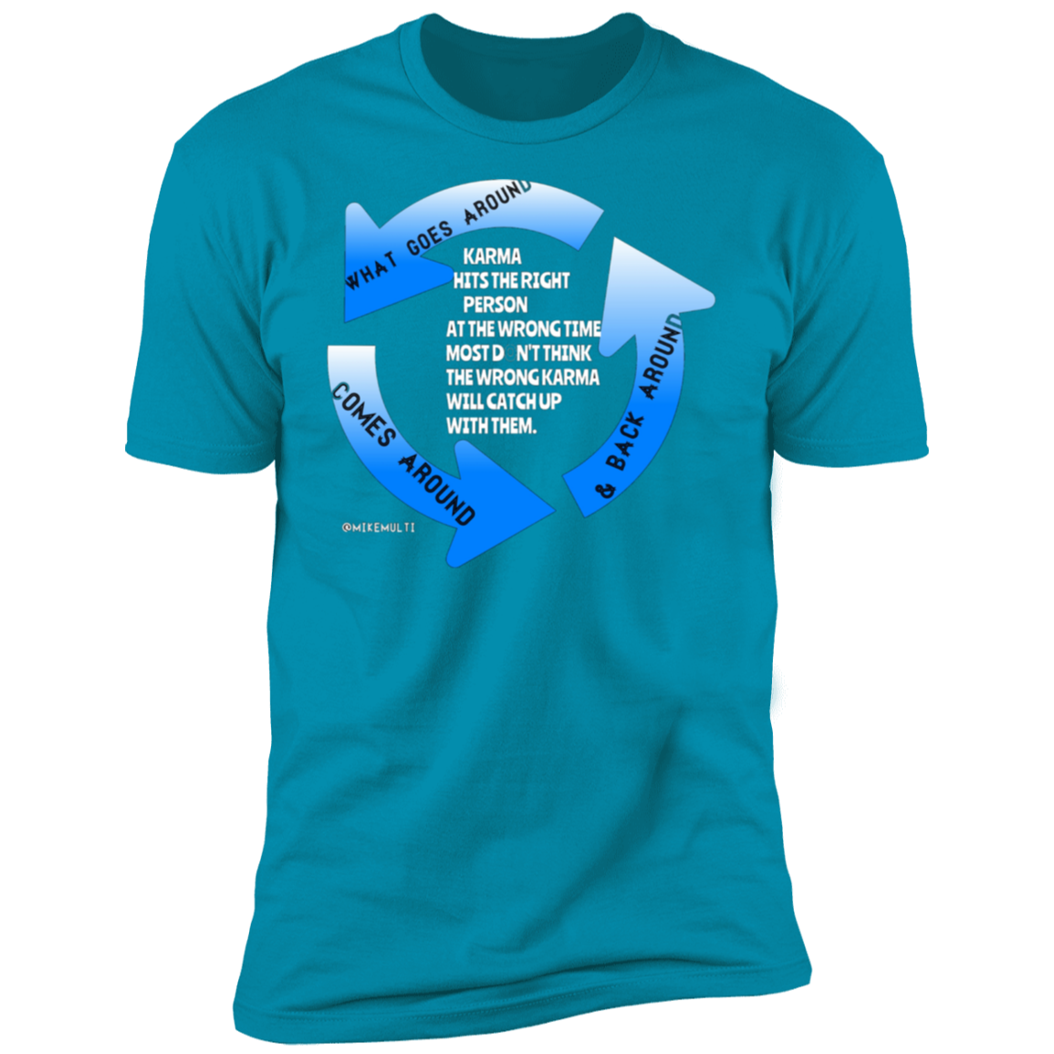 Karma - Men's Premium Short Sleeve T-Shirt CustomCat