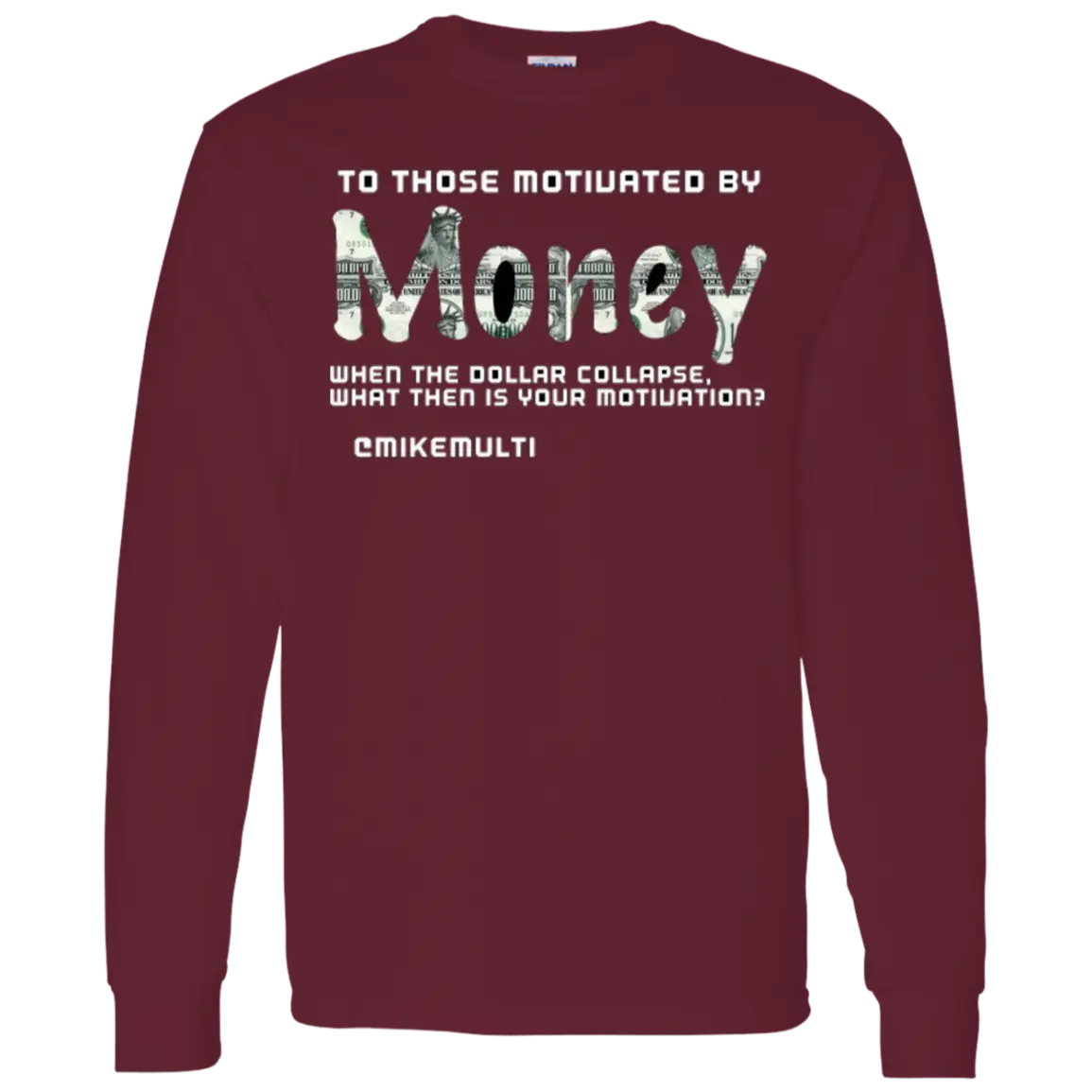 Money - Men's LS Vintage T-Shirt CustomCat