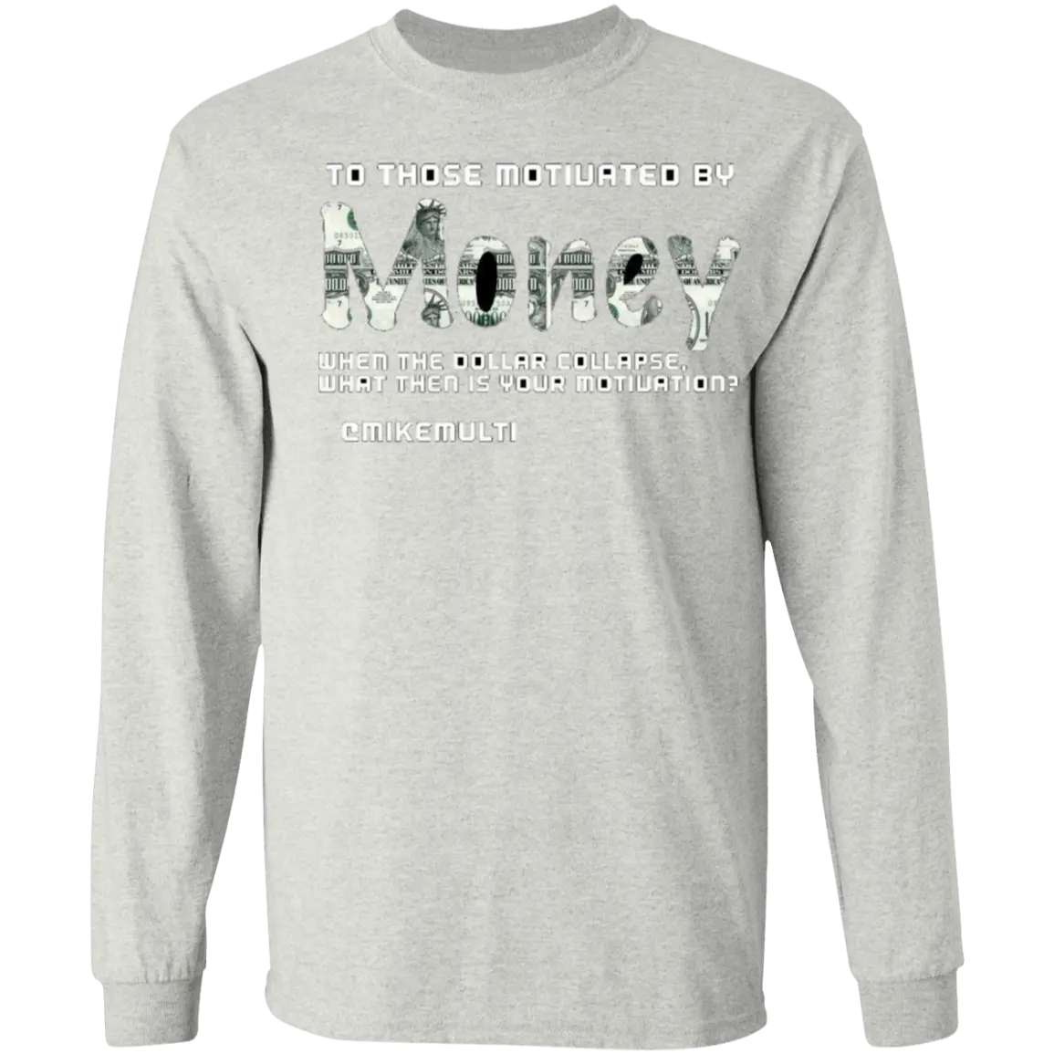 Money - Men's LS Vintage T-Shirt CustomCat