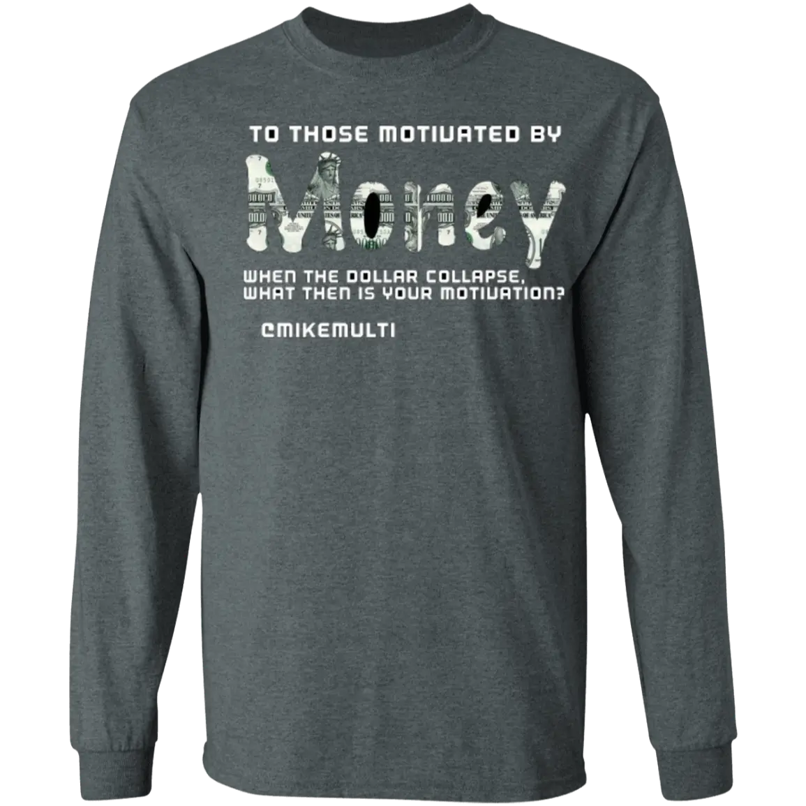 Money - Men's LS Vintage T-Shirt CustomCat