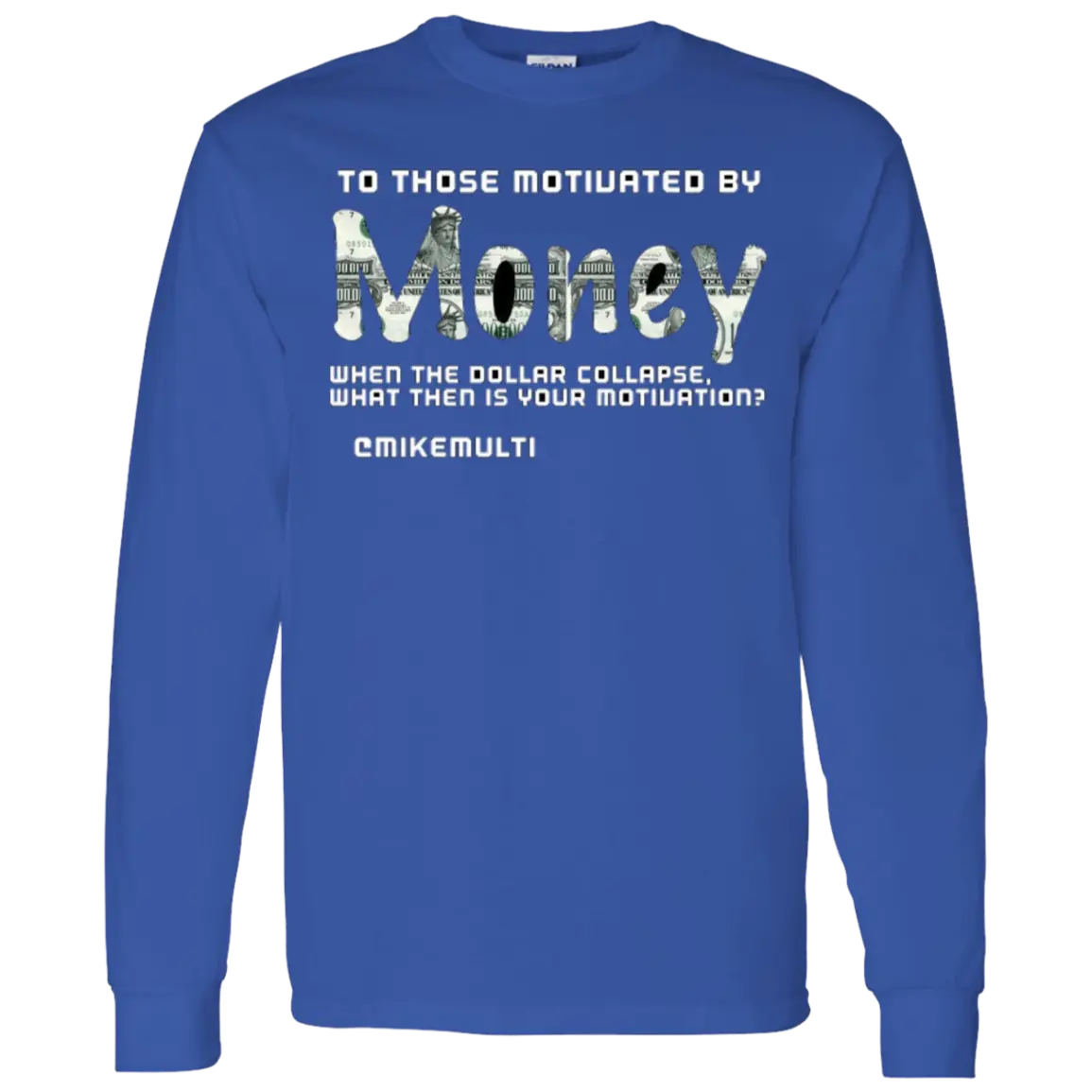 Money - Men's LS Vintage T-Shirt CustomCat