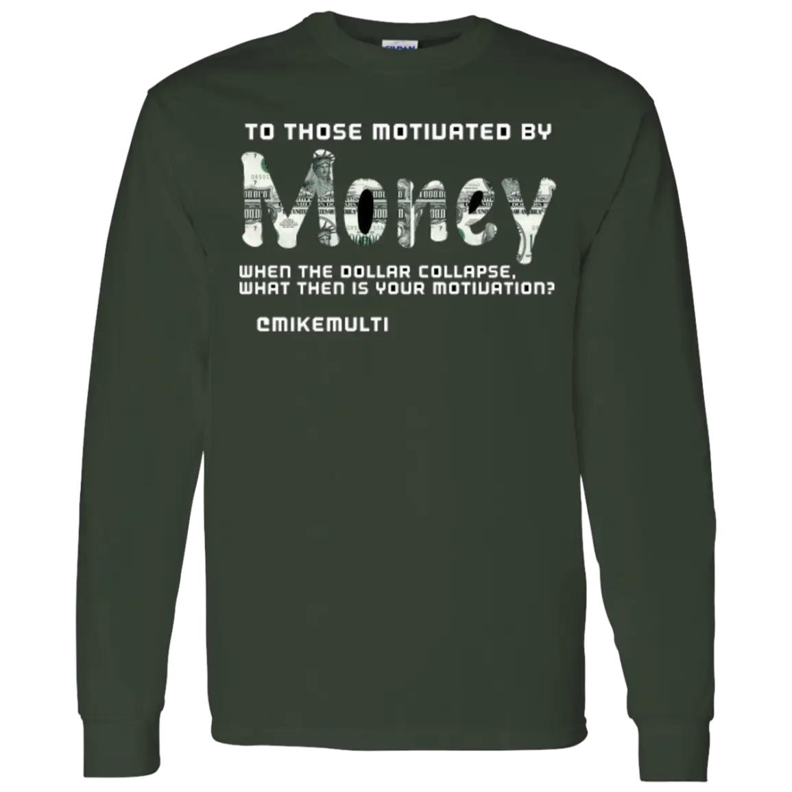 Money - Men's LS Vintage T-Shirt CustomCat