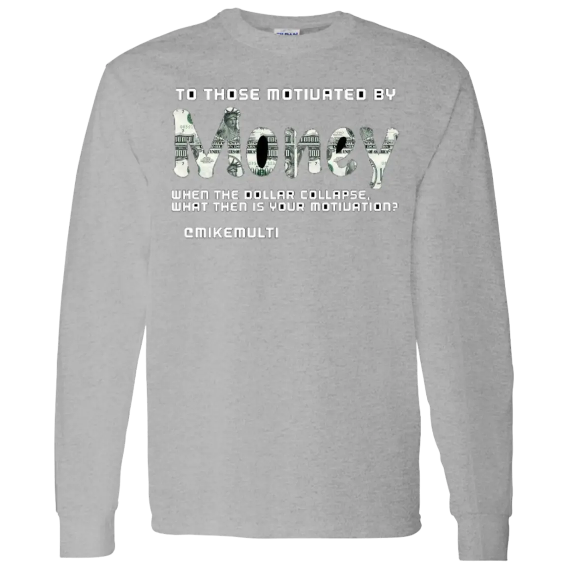 Money - Men's LS Vintage T-Shirt CustomCat