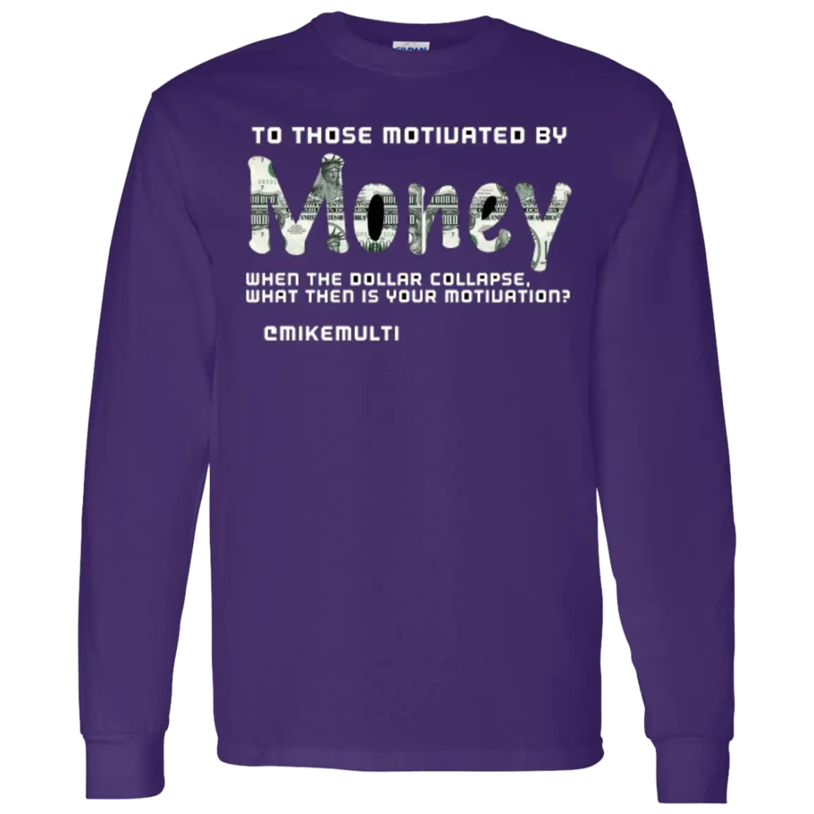 Money - Men's LS Vintage T-Shirt CustomCat