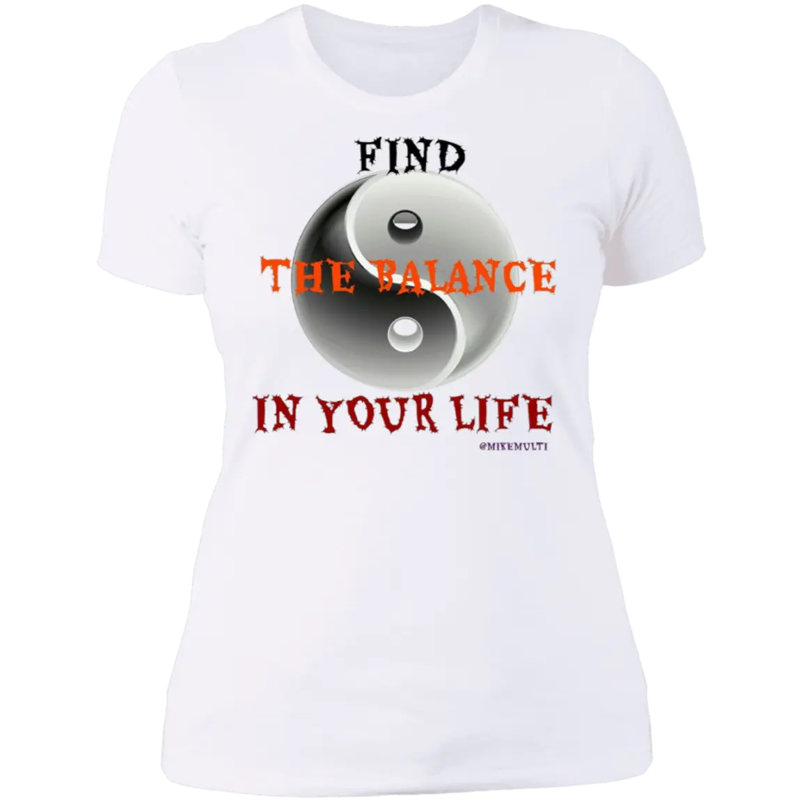 The Balance - Ladies BF T-Shirt CustomCat