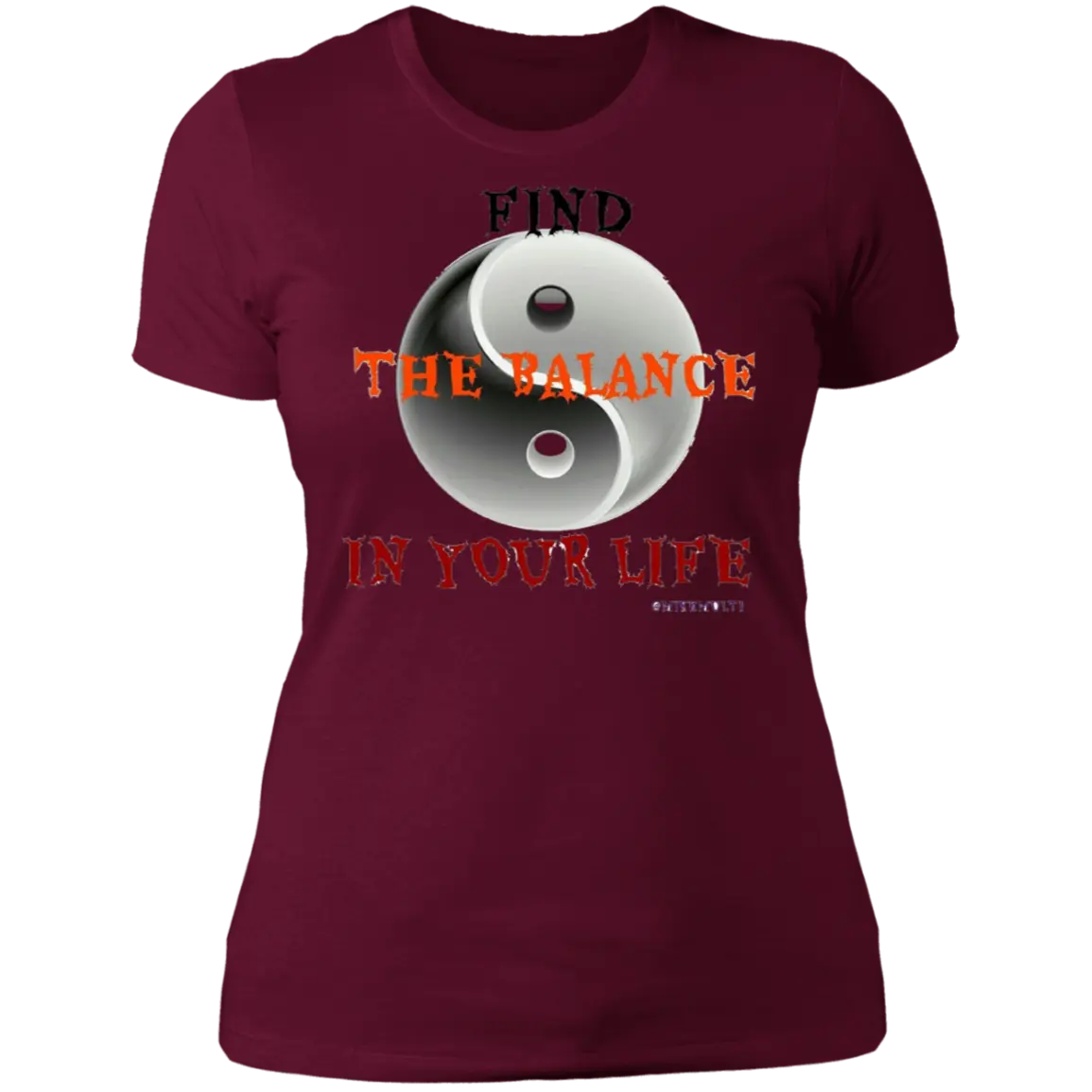 The Balance - Ladies BF T-Shirt CustomCat