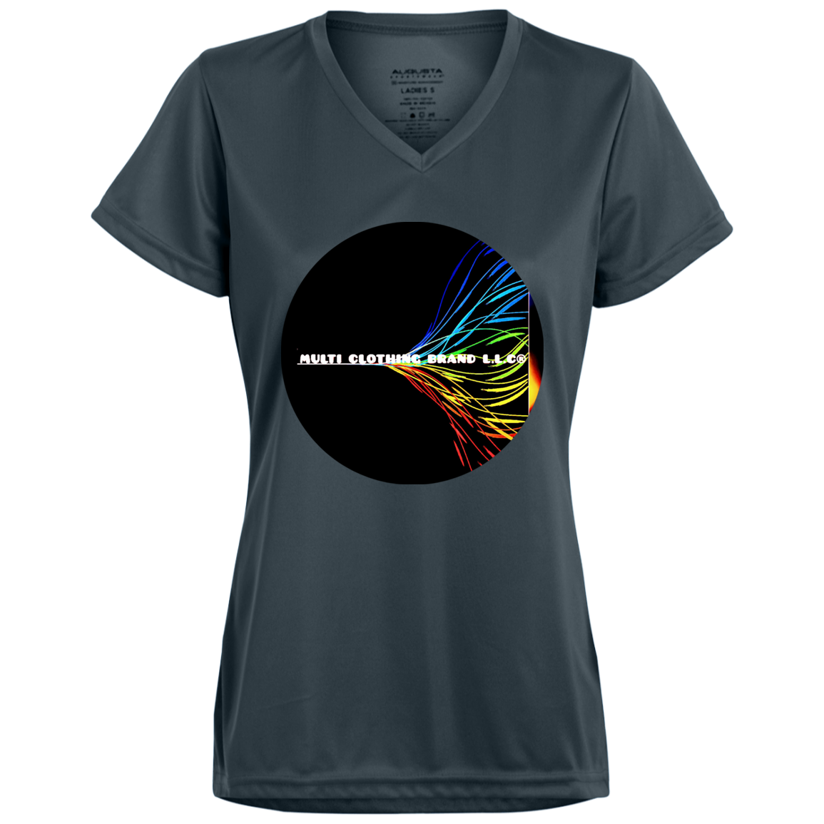 Multi Clothing Brand L.L.C - True Colors - Ladies’ Moisture-Wicking V-Neck Tee CustomCat