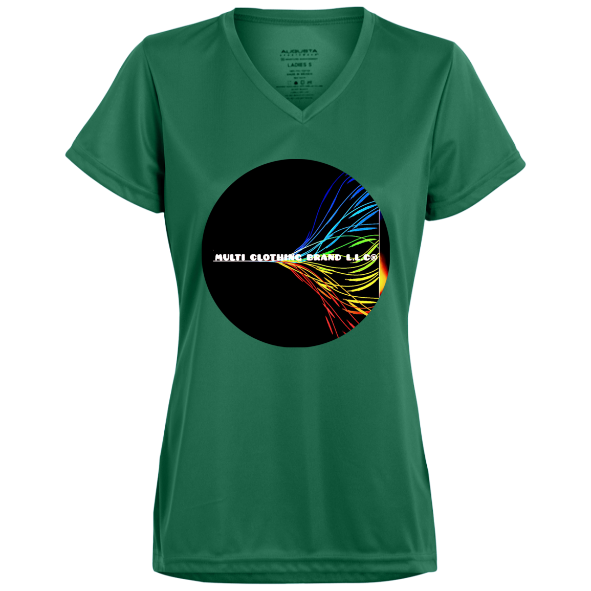 Multi Clothing Brand L.L.C - True Colors - Ladies’ Moisture-Wicking V-Neck Tee CustomCat