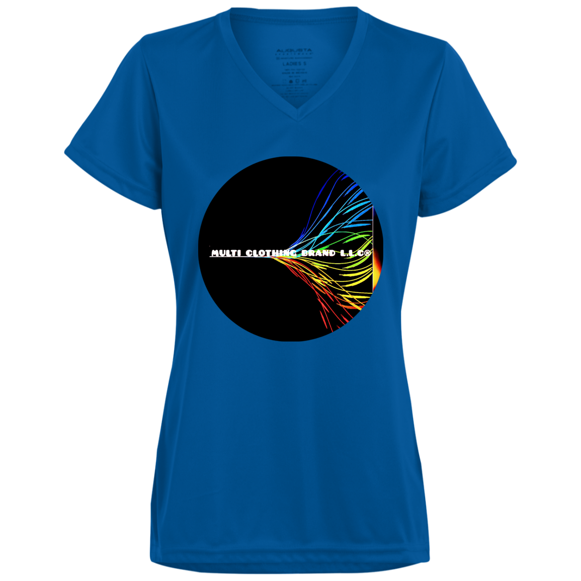 Multi Clothing Brand L.L.C - True Colors - Ladies’ Moisture-Wicking V-Neck Tee CustomCat